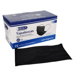 Tapabocas Begut Empaque Individual Negro