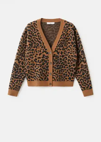 Cárdigan Leona Camel Talla XS Mujer Mango