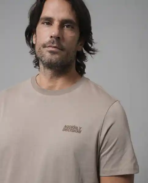 Camiseta Hombre Café Talla M 109G110_CAF181017 Rifle