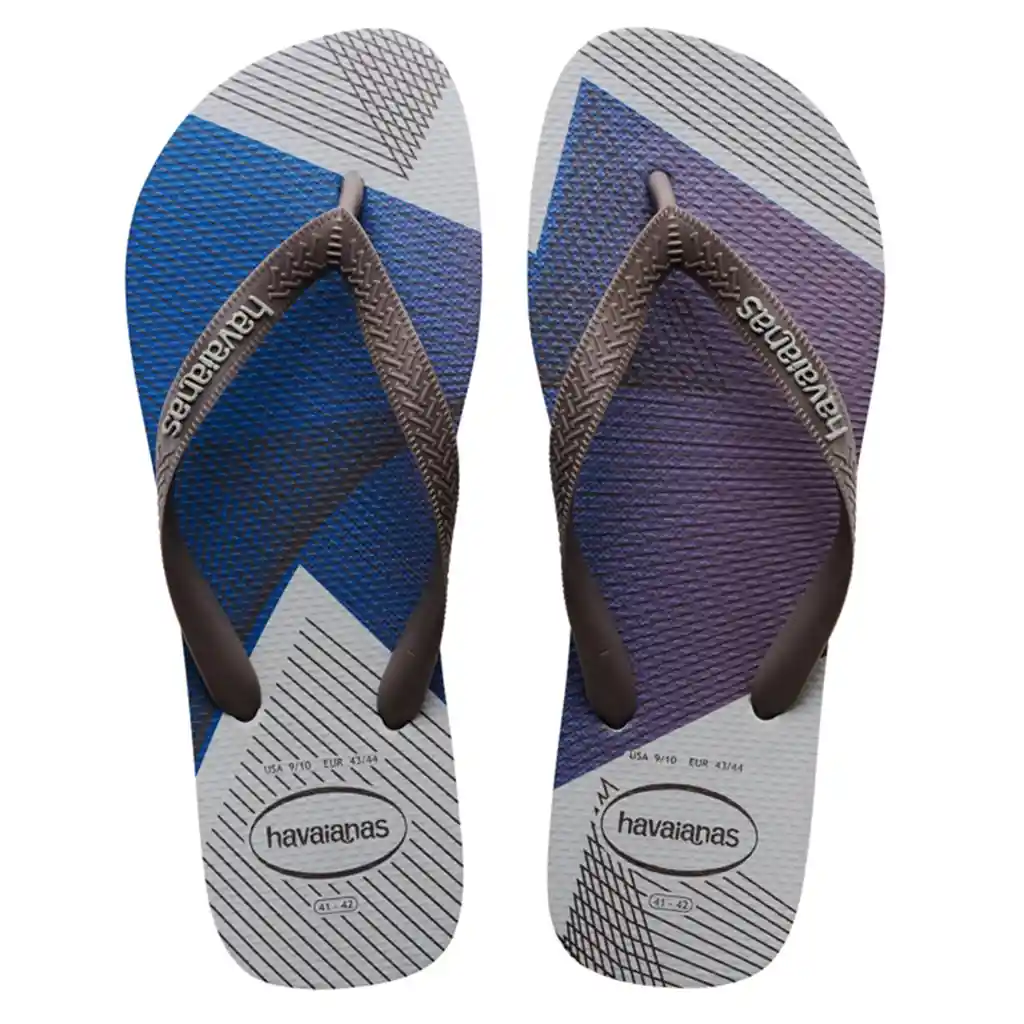 Sandalia Havaianas Hombre Trend Fc Azul Hielo Talla 45/46