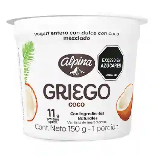 Yogurt Griego Coco Alpina
