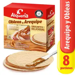 Alquería Obleas y Arequipe Crocantes y Deliciosas