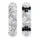 Patineta Infantil Blanco Negro Mickey Disney Zs15476