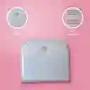 Cartera Corta Con Cierre Para Mujer Plata Serie Miniso