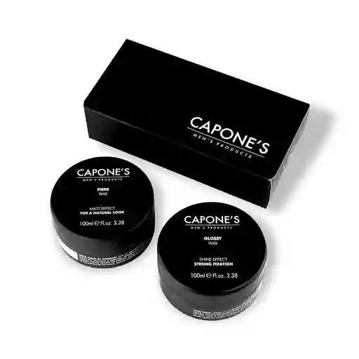 Capones Gentleman Kit Glossy Wax + Fiber Wax