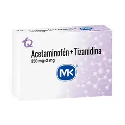 Mk Acetaminofén / Tizanidina (350 mg / 2 mg)