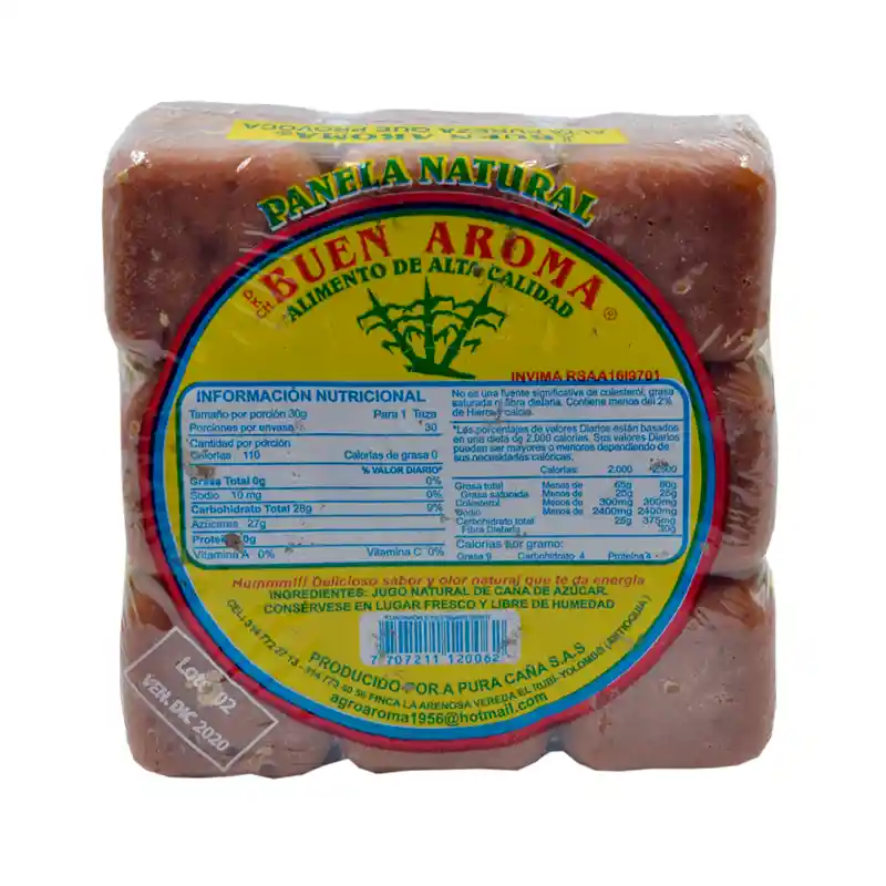 Buen Aroma Panela Cuadrada