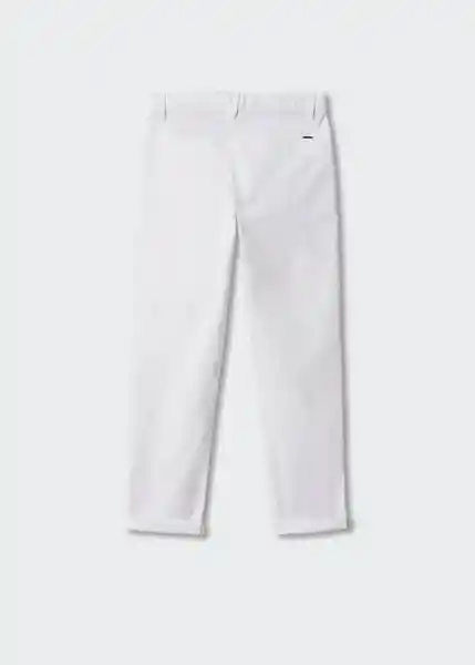 Pantalón Piccolo Blanco Talla 06 Niños Mango