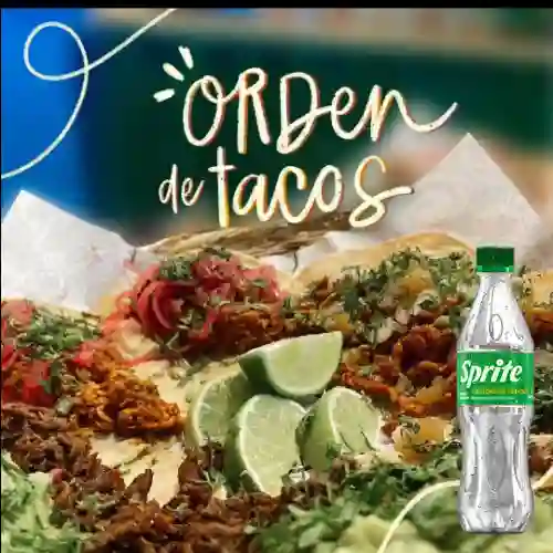 Combo Orden de Tacos X 6 + Sprite Original 400ml