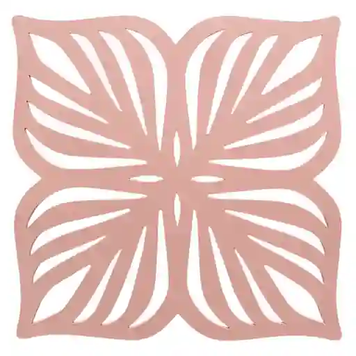 Marres Base Para Plato Rosado Madera 33 x 1 cm