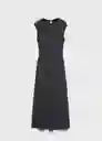 Vestido Mely Antracita Talla S Mujer Mango