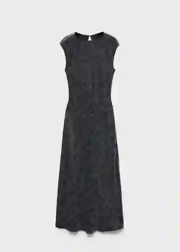 Vestido Mely Antracita Talla S Mujer Mango