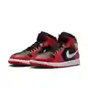 Nike Tenis Air Jordan 1 Mid Lifestyle de Hombre Negro Talla 10