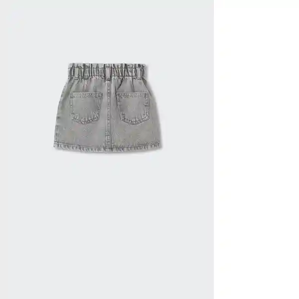 Falda Cindy3 Tejano Gris Talla 14 Niñas Mango