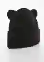 Gorro Miau Negro Talla 98 Niña Mango