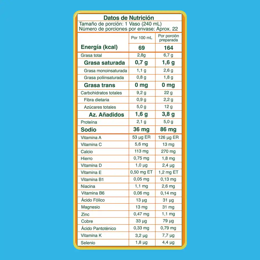 Alimento lácteo KLIM 1+ Deslactosado x 800g