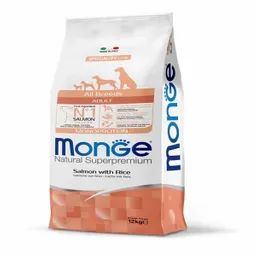 Monge Alimento Para Perro All Breeds Adult Salmon Rice