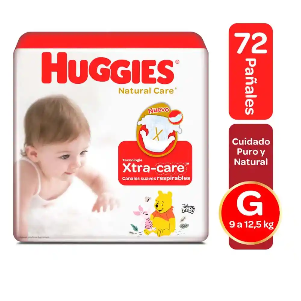 Huggies Pañales Natural Care Etapa 3
