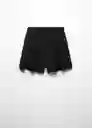 Short Perseo Negro Talla 32 Mujer Mango