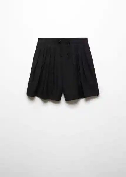 Short Perseo Negro Talla 32 Mujer Mango