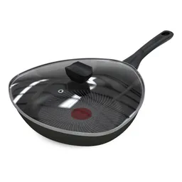 Wok Imusa Aluminio Antiadh Hard Titanium 2 Negro