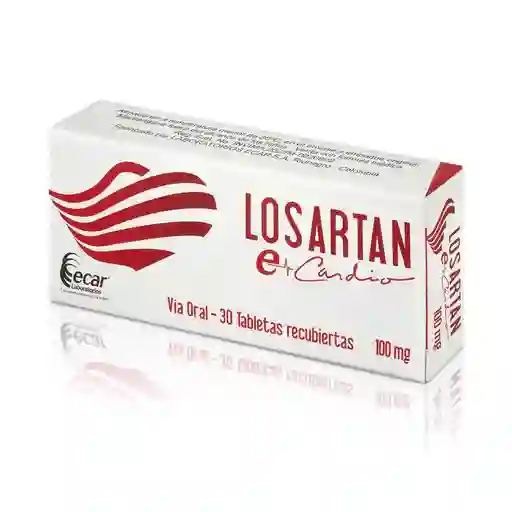 Losartan 100 Mg Caja X 30 Tableta Ecar