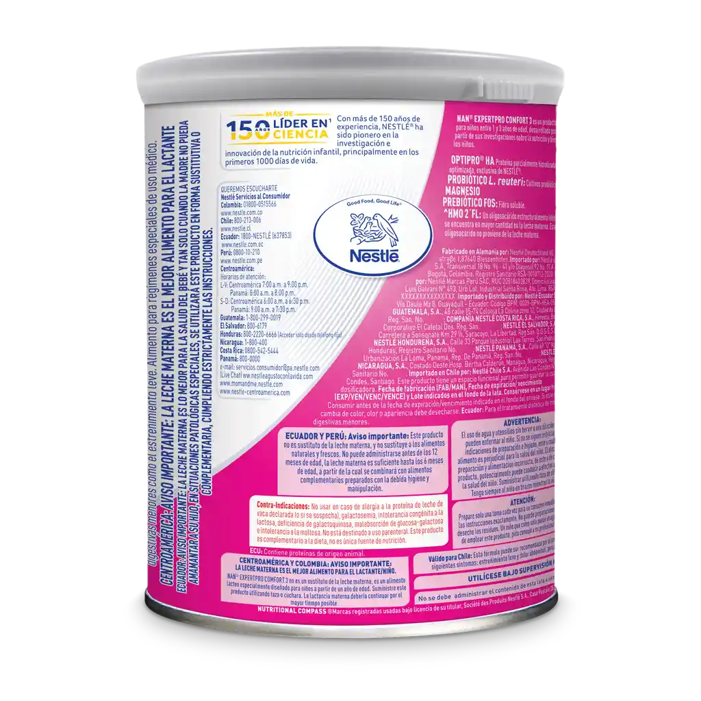 Alimento lácteo NAN COMFORT 3 x 800g