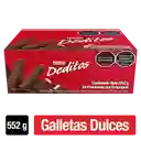 DEDITOS Galletas dulces cubiertas con sabor a chocolate 24 Unds x 552g