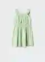 Vestido Olbia Verde Pastel Talla 12 Niñas Mango