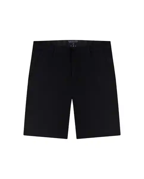 Bermuda Tech Negro Sombrío Ultraoscuro Talla 36 Chevignon