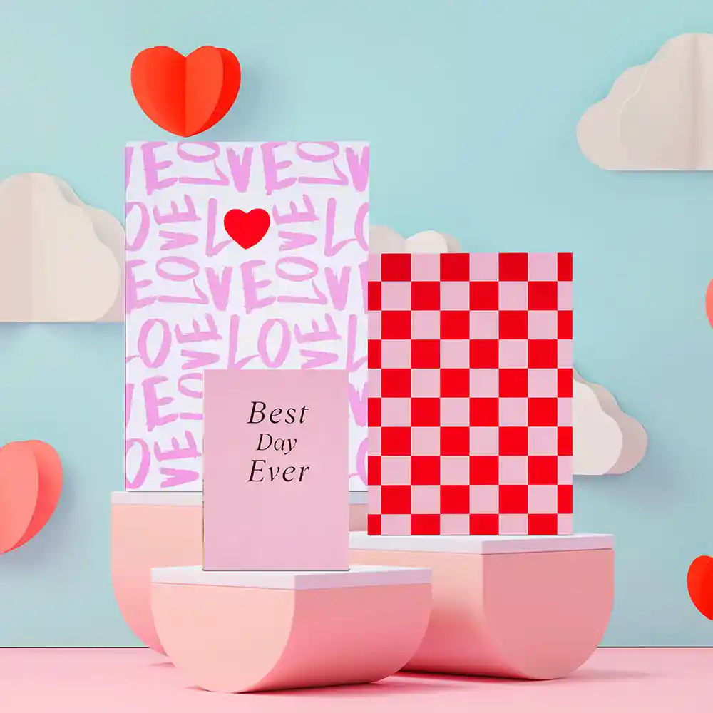 Set Cuadernos de San Valentín Miniso