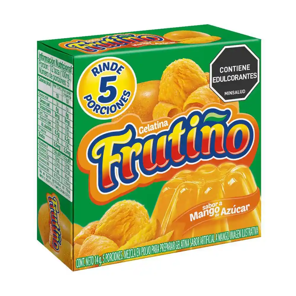 Mezcla Polvo Gelatina Mango Dulce Frutino
