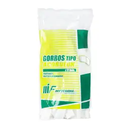 Inverfarma Gorros Tipo Acordeón Blanco