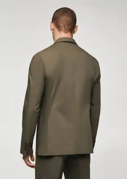 Blazer Americana Jon Khaki Talla 52 Hombre Mango