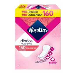 Protectores Nosotras Diarios Multiestilo (160 Und)