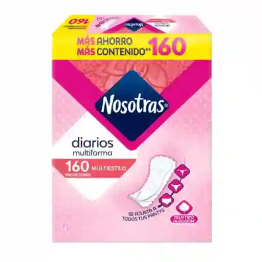 Protectores Nosotras Diarios Multiestilo (160 Und)