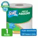 Scott Toalla de Papel Desechable Mega Absorb 1 Rollo 135H