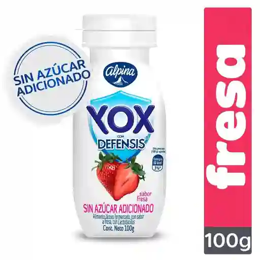 Yox Alimento Lácteo con Defensis sin Azúcar Fresa