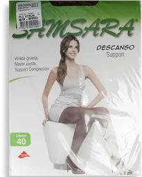 Samsara Medias para Dama Descanso Talla L Brown
