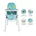 Silla Comedor 3 en 1 Smart Azul Bebesit Yy22qbl