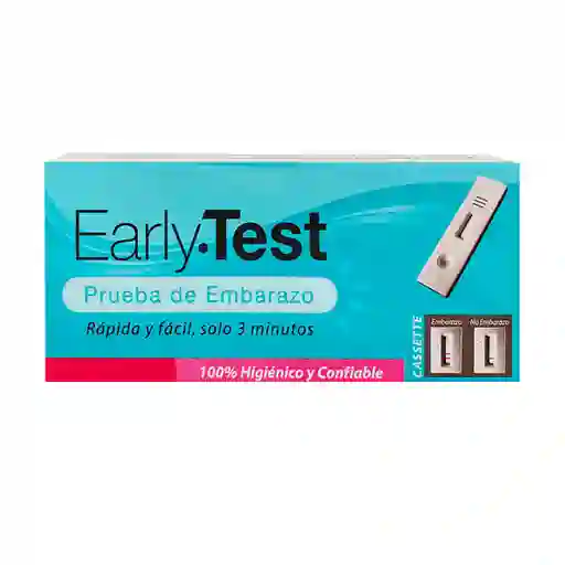 PRUEBA DE EMBARAZO CASETTE 1 UNIDAD