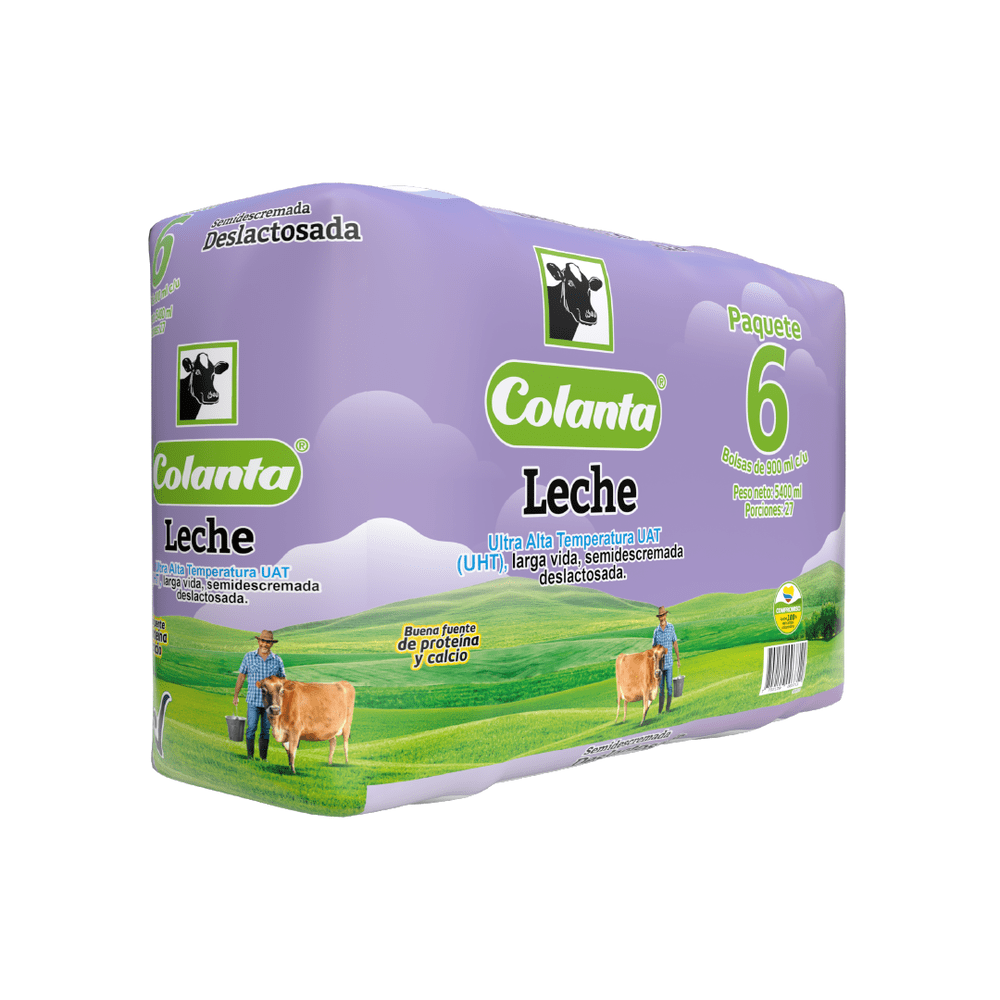 Colanta Leche Semidescremada Deslactosada 5.4 l