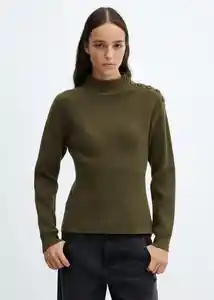 Buzo Jersey Lalo Khaki Talla M Mujer Mango