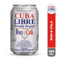 Cuba Libre Bebida Alcohólica Ron y Cola