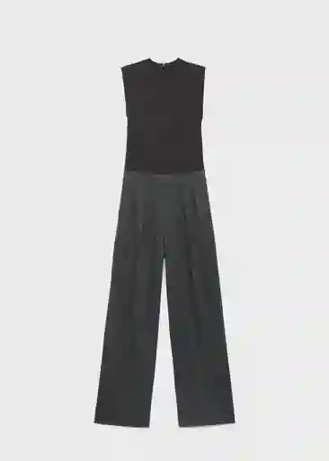 Enterizo Mono Irina Gris Medio Vigore Talla S Mujer Mango