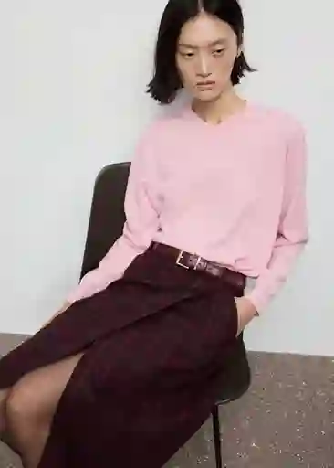 Saco Jersey Milo Rosa Talla L Mujer Mango