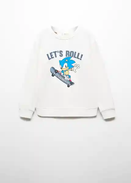 Sudadera Sonicsk Niños Off White Talla 10 Mango