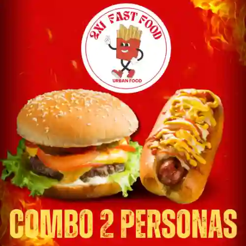 Combo 2 Personas (perro y Hambuguesa)