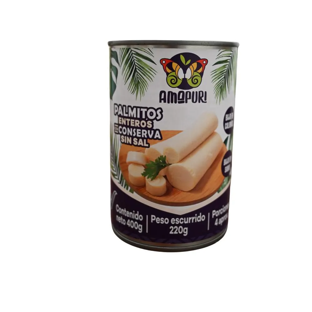 Palmitos Del Putumayo Corazones De Palmito Enteros 400 g
