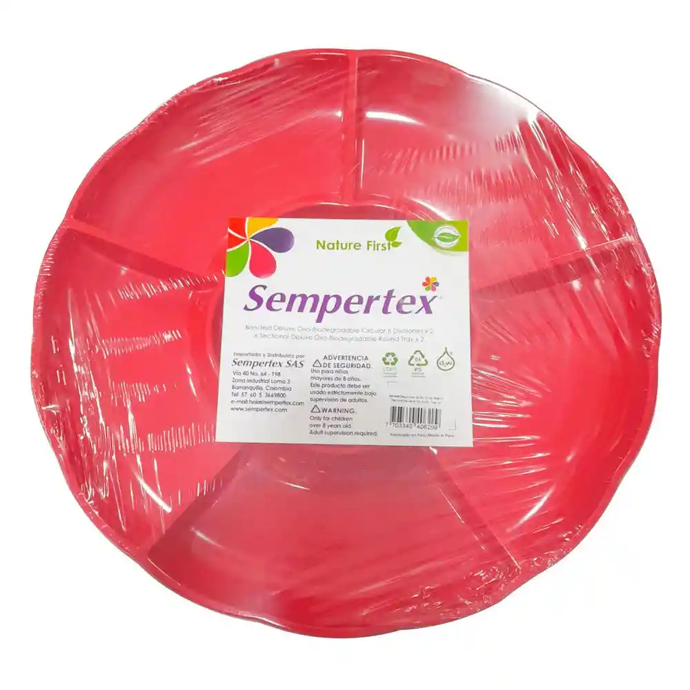 Bandeja Deluxe Oxo Circular 6 Division Sempertex 7703340406299